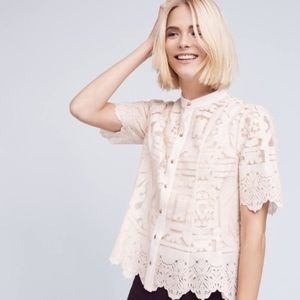 Anthropologie Floret Lace Too